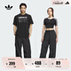 adidas工裝風寬松多口袋運動褲男女阿迪達斯官方三葉草 黑色     L