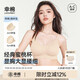 幸棉（LUCKMEEY）外擴內(nèi)衣小胸顯大無鋼圈內(nèi)衣女聚攏文胸漫畫胸 膚色 背心款 M
