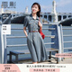 香影牛仔連衣裙女2025夏季新款復(fù)古法式收腰泡泡袖中長(zhǎng)款翻領(lǐng)裙子 牛仔藍(lán) L 165/88A/110-125斤