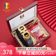 古士旗（GUSKI）法國品牌男士皮帶男真皮自動扣頭層牛皮腰帶男褲帶七夕情人節(jié)禮物 掰扣金色+雙C紋【花束禮盒】 115cm -130cm隨機(jī)/聯(lián)系客服指定cm