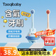 taoqibaby兒童含氟牙刷軟毛0-3-6歲 嬰幼乳牙清潔刷寶寶專(zhuān)用防蛀牙刷小月齡 【0-2歲】藍色+粉色【贈收納盒】