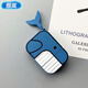 恒嵐卡通可愛(ài)鯨魚(yú)鯊魚(yú)適用蘋(píng)果AirPods1/2/3代Pro2代無(wú)線(xiàn)藍牙耳機殼保護套 藍白卡通鯨魚(yú)+搖擺魚(yú)尾 AirPod 1/2代(兩者適用)