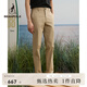 beanpole濱波【修身版型】  春夏新款男士絲棉直筒通勤長褲 米色 34 175/86A