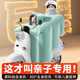 沙伯【前開叉設(shè)計(jì)】電動車擋風(fēng)被親子冬季加厚加大電瓶車防風(fēng)罩防雨水 親子款綠色 2025年新款