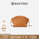 BAGTREE包包樹(shù)元寶包新款植鞣牛皮輕奢品牌單肩餃子斜挎手機包生日禮物 焦糖色【bag tree女包】 高級小眾生日禮物女