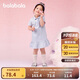 巴拉巴拉童裝兒童連衣裙女童寶寶裙子夏裝2025學(xué)院polo裙繡花208225111020