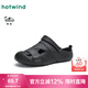 熱風(fēng)（Hotwind）男鞋25年夏季新款男士拖鞋百搭洞洞鞋包頭沙灘鞋兩穿涼鞋子 01黑色 44 L(44-45)