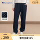 Champion冠軍加絨束腳褲女冬季新款抽繩直筒衛(wèi)褲保暖運(yùn)動(dòng)長(zhǎng)褲 藏青色 M 
