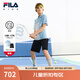FILA KIDS斐樂(lè )童裝兒童套裝2025年夏季新款男童POLO衫短褲兩件套 滿(mǎn)印一-ZA 150