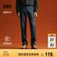 森馬森柔牛仔|牛仔褲男加絨保暖長(zhǎng)褲冬季寬松直筒褲109724124105
