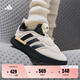 adidas ADIPUFF面包鞋柔軟舒適保暖棉鞋阿迪達(dá)斯官方輕運(yùn)動(dòng) 漢玉白/黑色/淺橙黃 38