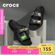 卡駱馳crocs拖鞋輕便耐磨貝雅涼鞋男女同款透氣休閑鞋|207627 黑色-001 39 (240mm)