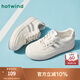 熱風(fēng)（Hotwind）女鞋百搭小白鞋子2025年春秋新款女士簡(jiǎn)約厚底鞋減齡休閑板鞋 135米銀 37
