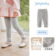 JELLYBABY兒童打底褲女童春春長(cháng)褲直筒褲女寶寶褲下裝褲舞蹈褲子童裝 花灰 100