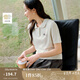 茵曼簡約娃娃領(lǐng)刺繡針織衫2025夏季女裝新款休閑通勤顯瘦短袖上衣 花紗色 L