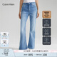 Calvin KleinJeans四季款女士潮流復古洗水微彈ck高腰直筒微喇牛仔褲J223286 高腰直筒靴型版-牛仔淺藍-1AA M 29 165/74A（2.16尺）72C
