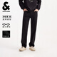杰克·瓊斯（JACK&JONES）男裝25年秋冬季黑色牛仔褲男士903直筒潮流休閑彈力加絨褲子厚款 E40黑色牛仔 預售11月11日發(fā)貨 30 170 W30/L30