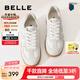 百麗（Belle）散文詩(shī)復(fù)古德訓(xùn)鞋女簡(jiǎn)約百搭情侶同款休閑鞋B0992AM5 【翟瀟聞同款】灰色-女款 37 (235mm)