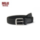 無印良品（MUJI）可自由調(diào)節(jié)長(zhǎng)度 彈力腰帶 皮帶褲腰帶男女 EHB26A5A 黑色