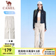 駱駝運(yùn)動(dòng)速干工裝褲女2025春夏傘兵褲跑步冰感防曬登山長(zhǎng)褲男 J25BR17050，橡木灰，女 M