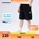 Converse匡威兒童裝男童短褲2025夏季新款中大童女童休閑運(yùn)動褲子五分褲 正黑色 140 /60 【建議身高128-140cm】