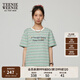 Teenie Weenie小熊女裝條紋字母T恤2025夏季新款時尚清新簡約短袖 薄荷色 L