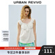 UR2025夏季新款女裝波嬉風(fēng)休閑木耳邊系帶吊帶衫UYL250063 米白 S