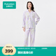 全棉時代新品家居服親膚透氣越穿越柔女士純棉睡衣空氣褶皺紗