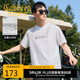 卡賓【高周波logo】男裝 漸變網(wǎng)點印花T恤25年夏季新款短袖百搭