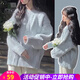 歐貝汐毛衣女秋冬加厚軟糯內搭打底針織衫2025新款女士感上衣外套 淺藍色 均碼 【建議80-130斤】