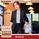 戈賽亞春秋冬季裝新款職業(yè)裝女裝套裝修身長袖小西裝韓版西服外套工作服 黑色西裝 S