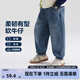 左西童裝男童牛仔褲兒童褲子秋裝秋2025新款男孩中大童長(zhǎng)褲洋氣 牛仔色 【挺括有型】 140 建議身高140cm左右