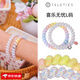TELETIES美國進(jìn)口電話(huà)線(xiàn)發(fā)圈高級感【達人推薦】頭繩高端發(fā)繩皮筋TT泰莉圈 喜樂(lè )無(wú)憂(yōu)L碼2條【含吊墜】