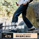 伯希和（Pelliot）[山殼]硬殼沖鋒褲男女防風(fēng)夏季徒步登山工裝褲子11410201黑L