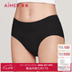 愛(ài)慕內褲女經(jīng)典KiKi褲中腰三角褲輕薄凈痕多色AM22100黑色