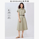 佐丹奴襯衫連衣裙女夏季純棉通勤風(fēng)口袋連袖薄款裙子13465324