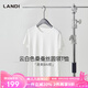 藍(lán)地短袖t恤女2025夏季新款簡約純色百搭打底衫圓領(lǐng)半袖上 白色 XL