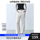 UR2025夏季新款女裝時(shí)尚通勤百搭白色闊腿休閑長(cháng)褲UYY850132 本白 27
