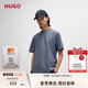 HUGO雨果【七夕禮物】【100%棉 男女同款】春夏徽標(biāo)棉質(zhì)寬松短袖T恤