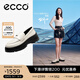 愛步（ECCO）厚底樂福鞋女倪妮同款英倫風(fēng)一腳蹬厚底增高牛皮女鞋 蹤跡220723 石灰色22072301378 38 （尺碼偏?。? title=