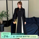 惟友大碼連衣裙胖妹妹秋裝大碼女裝胖mm國風(fēng)復(fù)古旗袍裙 黑色 4XL 【尺碼偏大】 建議190-220斤