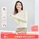 尚都比拉內搭圓領(lǐng)毛衣女秋冬打底衫慵懶風(fēng)加厚小個(gè)子針織衫 白色 均碼 