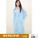 獨(dú)束大碼女裝松弛感襯衫吊帶裙2025夏裝新款氣質(zhì)通勤時(shí)尚兩件套 冰晶藍(lán)（上衣） XL （尺碼：3）