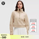 lululemon丨Scuba 女士超寬松款煙囪領衛(wèi)衣 LW3IFTS 沙漠棕褐色 M /L