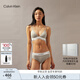 Calvin Klein內衣【明星同款摩登引力帶】女士ck無(wú)鋼圈可拆墊三角文胸QF5650 P7A-大理石灰 S