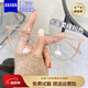 蔡司（ZEISS）鏡片超輕冷茶色素顏眼鏡防藍(lán)光近視眼鏡框防輻射高級(jí)感可配蔡司