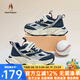暇步士（Hush Puppies）童鞋女童運動鞋2025秋冬新款兒童鞋男童網(wǎng)面透氣鞋子跑步軟底休閑 HP4117藍(lán)色 34 適合腳長21.5cm