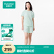 全棉時(shí)代【趙麗穎同款】女士外出一公里家居套裝7A抗菌涼感 氣泡綠 L