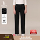 哈吉斯（HAZZYS）女裝 秋季女士【PHIZ系列】潮流休閑直筒水洗牛仔褲女 黑色BK 36 (155/68A 36)