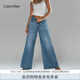 Calvin KleinJeans25早秋新款女士美式復古風(fēng)ck純棉寬松闊腿牛仔褲47C789G 0LC-牛仔淺藍 26